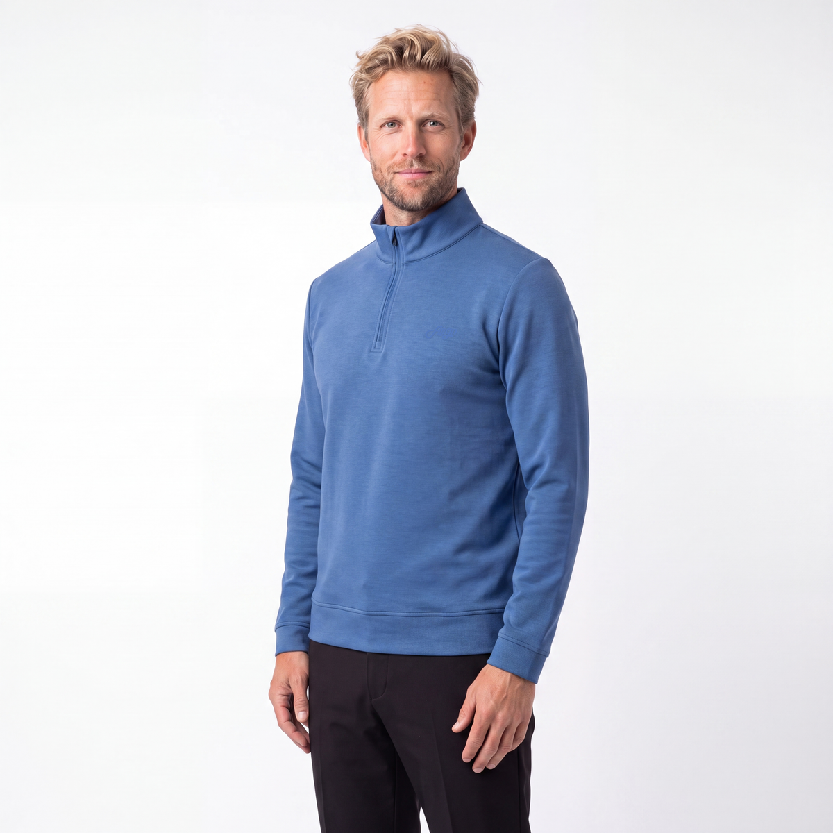 Blå golf half zip til herre fra Align Golf