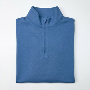 Blå golf half zip til herre fra Align Golf