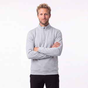 Lysegrå golf half zip til herre fra Align Golf