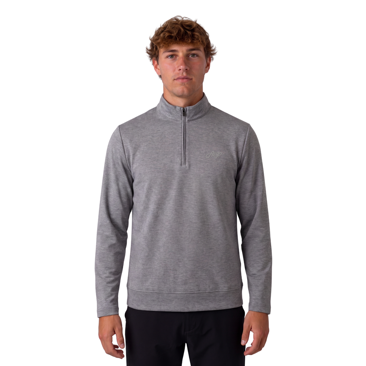 Grå golf half zip til herre fra Align Golf