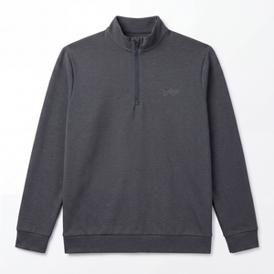 Sort / Mørkegrå golf half zip til herre fra Align Golf