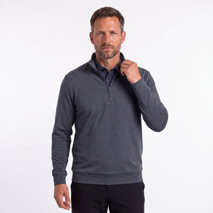 Sort / Mørkegrå golf half zip til herre fra Align Golf