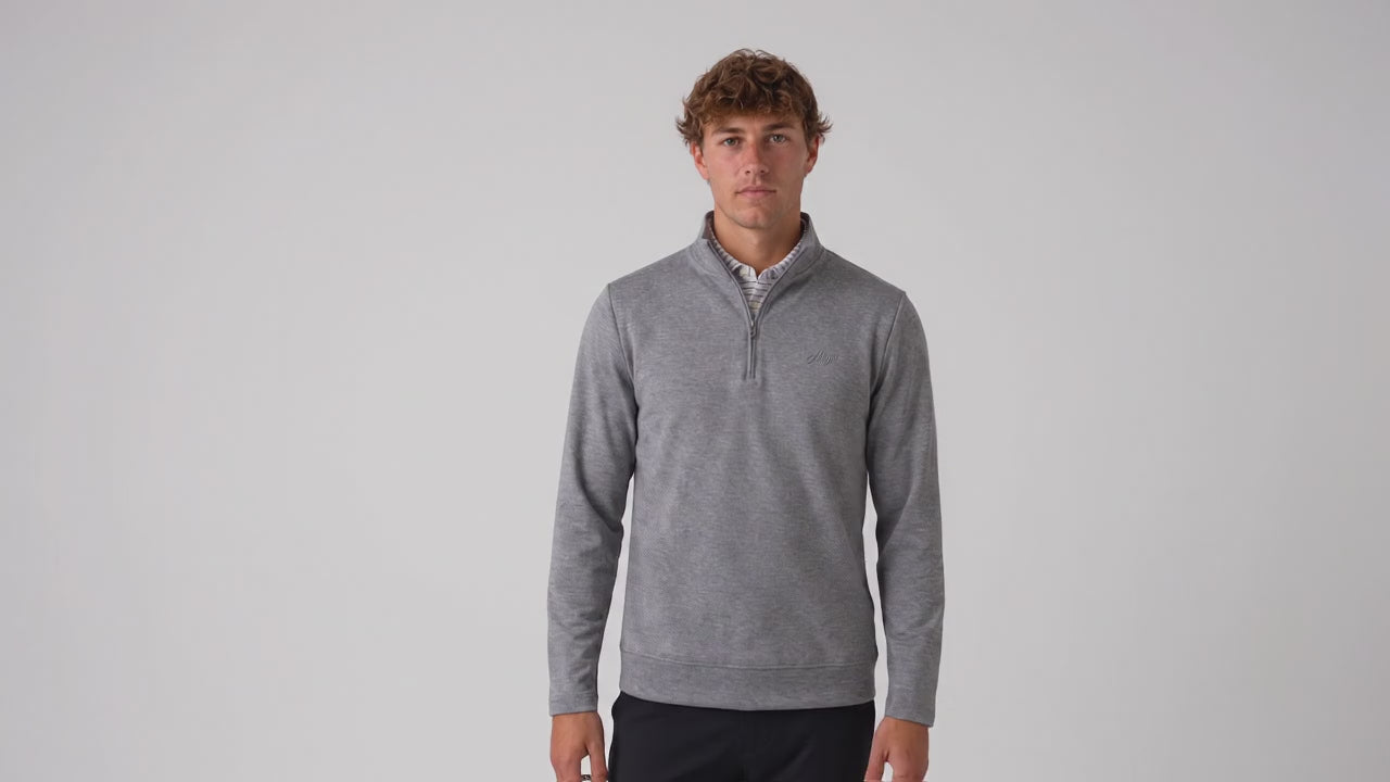 Grå golf half zip til herre fra Align Golf